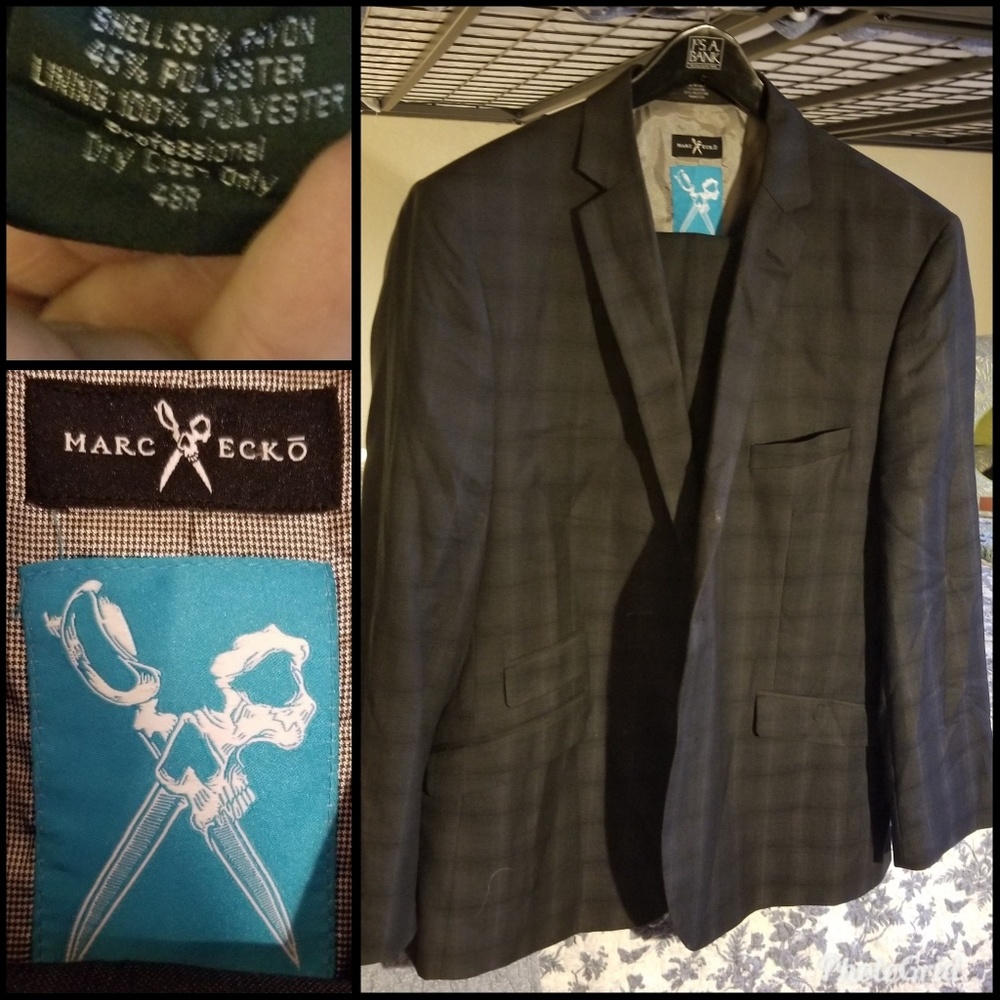 Mens suit jacket and slacks